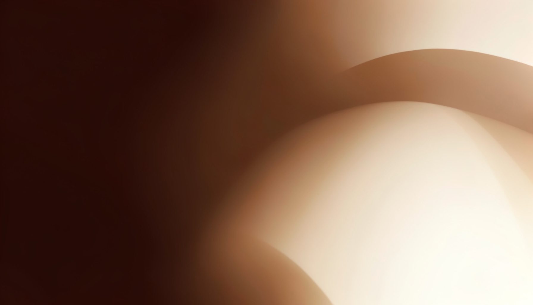 Abstract gradient composition in rich chocolate brown and cream, smooth and warm